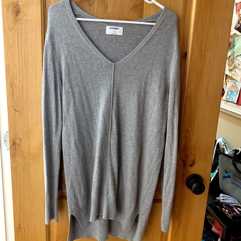 Gray Old Navy Large Tall Sweater
